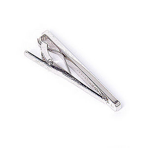 THOMPSON MEDIUM BLUE, SILVER TIE-CLIP | MENS